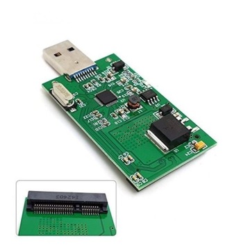 Адаптер Mini PCI-E mSATA — USB 3.0