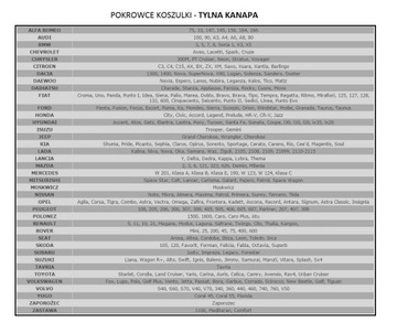 Pokrowce KOSZULKI Bawełniane na tylną kanapę