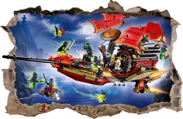 НАСТЕННЫЕ НАКЛЕЙКИ Отверстие LEGO NINJAGO 83 70x46см