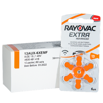 Rayovac Extra 13 EMF PR48 Слуховые батарейки 30 шт.