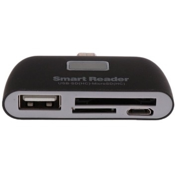 Czytnik Kart Micro USB OTG Hub 4w1