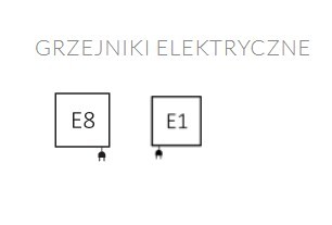 grzejnik elektryczny MikeOne 103 x 43 biały czarny