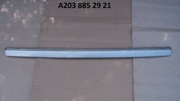 Mercedes w203 c-klasa планка хром бампер зад фото №1