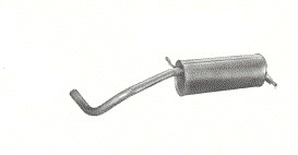 Глушитель конечный seat ibiza +skoda fabia i + vw polo poj.1,2 02-08r. фото №1