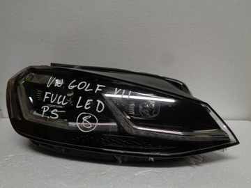 Vw golf 7 5g рестайлинг лампа правая полный led 5g1941036 фото №1