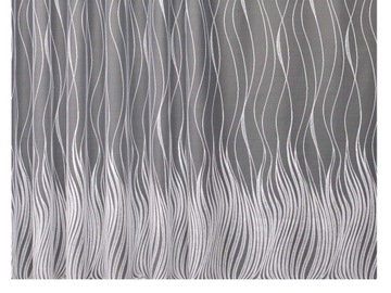 3998 firana jacquard white ready 160 centimeters + plume, фото