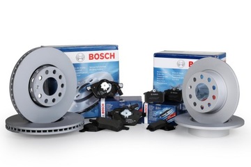 Гальмівні диски колодки bosch перед+ зад - vw golf v vi plus, фото