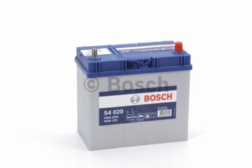 Аккумулятор 45ah/ 330a права+ bosch серебро s4 azja s4020, фото