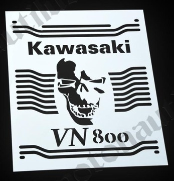 Protection radiator kawasaki vn 800 skull muzzle, фото