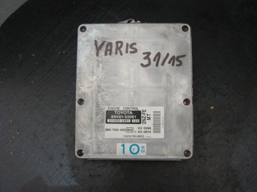 Компьютер двигателя toyota yaris 1 1, 3b 89661-52081, фото