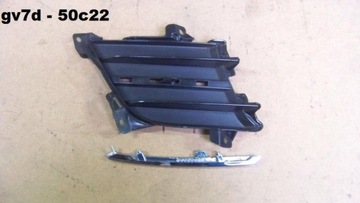 Mazda 6 lattice right front bumper front chrome, фото