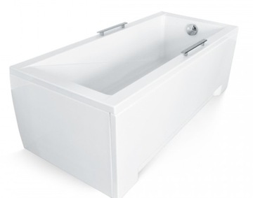 Trough rectangular acrylic besco modern drain sideways 160 x 70 centimeters, фото