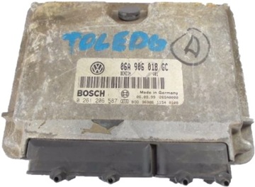 Seat toledo 1.8 computer 06a906018gc 0261206587, фото