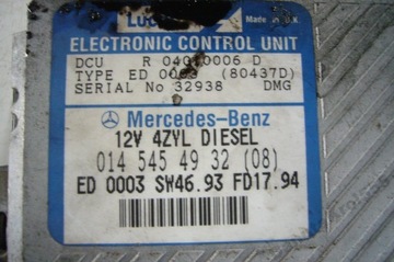 8049/ 20 computer management motor 2.2 d mercedes cklasa w202 0145454932, фото