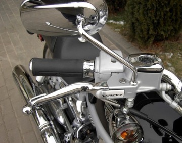 Harley davidson dyna, sportster, street mirror chrome right (long) hd, фото