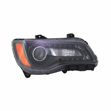 Фара правая передняя з led подсветка черная eagle chrysler 300c 300s 2011 - 2014, фото