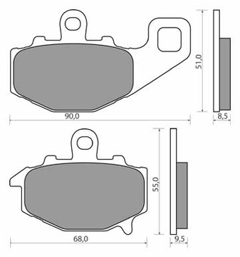 Pads brake ass cf motorcycle kawasaki wk fa192, фото