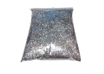 Brokat срібний до фарби fug фарби штукатурки 100g, фото