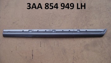 Vw passat b7 3aa накладка хром двері ліва задня, фото