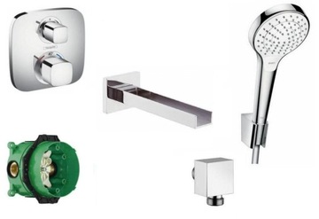 Hansgrohe bathtub set for plaster з cascade, фото