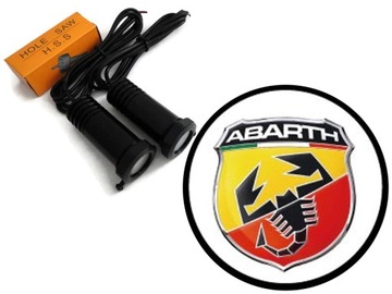 Welcoming light logo abarth max power 2x7w, фото