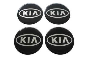 Stickers emblems logo icons on caps disks covers kia 60mm, фото