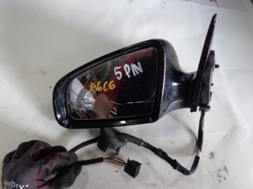 Audi a6 c6 04-2007 mirror left 5 contacts ly9b, фото