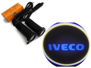 Приветствующий свет лого iveco laser 3-дверный 2x7w, фото