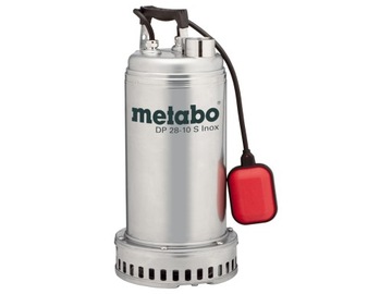 Pump for water dirty construction metabo dp 28 - 10 s inox 1850w 28000l/ h, фото