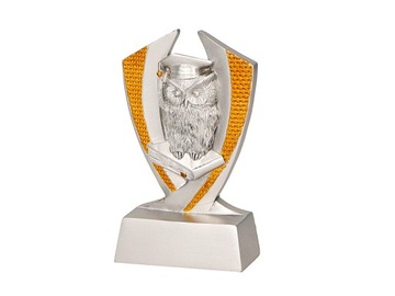 Figurine training school owl back of the year+ engraving!, фото