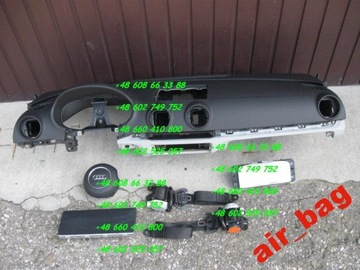 Audi a3 8v 2013 torpedo plank airbag cushions gray, фото