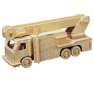 Puzzle wooden 3-door automobile woz fireman guard, фото