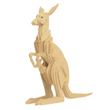 Puzzle 3-door sea-land kangaroo wooden 47 electrical., фото