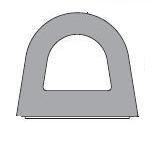 Gasket self-adhesive d windows door 14x12 mm, фото