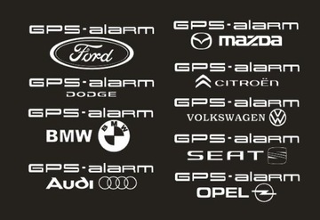 Sticker gps alarm system audi vw opel ford seat 1 other, фото