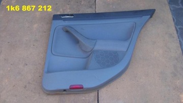 Vw golf v map door trim right rear door back, фото