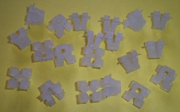 10 pieces clip plug hooks on headlight fiat 126p, фото