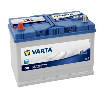 Аккумулятор varta blue динамический 95ah, 95 ah, 830a, g8, левая+, фото