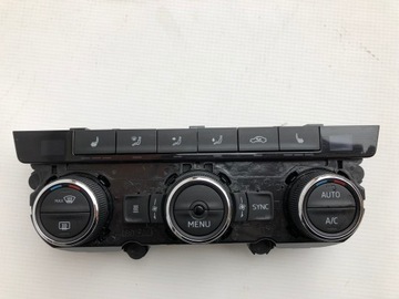 Панель управления кондиционером skoda octavia 3 5e0907044s, фото