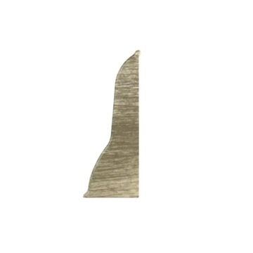 Right end to overlays skirting board 62mm pvc oak spinel, фото