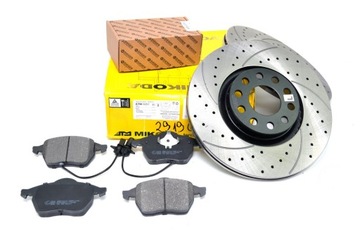 Тюнинговые тормозные диски 312mm+ колодки перед audi a4 b6, фото