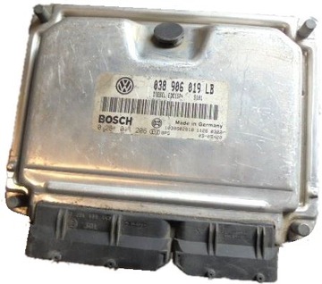 Vw polo 1.9 tdi комп'ютер 038906019lb 0281011206, фото