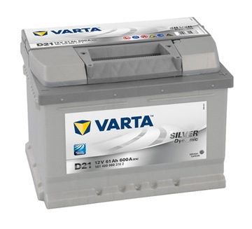 Аккумулятор varta серебро 61ah 600a tomaszow maz., фото