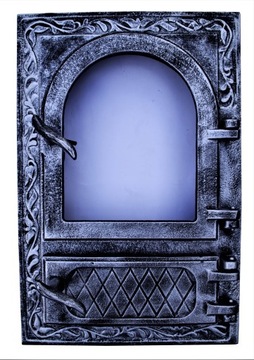 Door to vegetables slab bread cast iron, фото