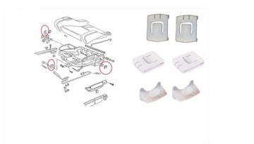 Bracket seat golf jetta 2 polo mk1 mk2, фото
