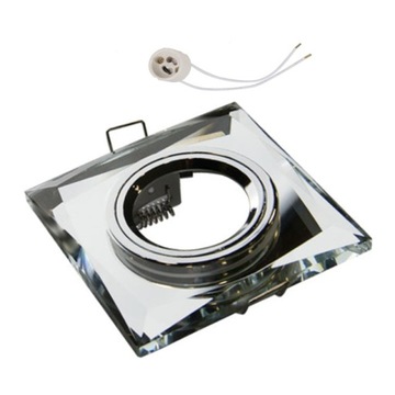 Plinth ceiling glass fog light to led backlight gu10 mirror, фото