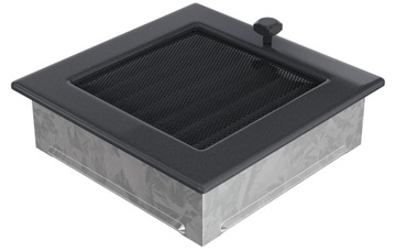 Lattice ventilation colored grilles 17x17 centimeters graphite, фото
