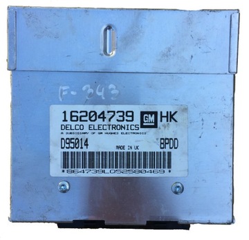 Ecu opel corsa b 1.2 16204739 hk bpdd, фото