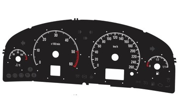Opel vectra c analog disks dashboards з mph on km, фото