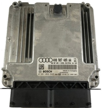 Компьютер ecu audi a8 0281032848 4h0907409aa, фото